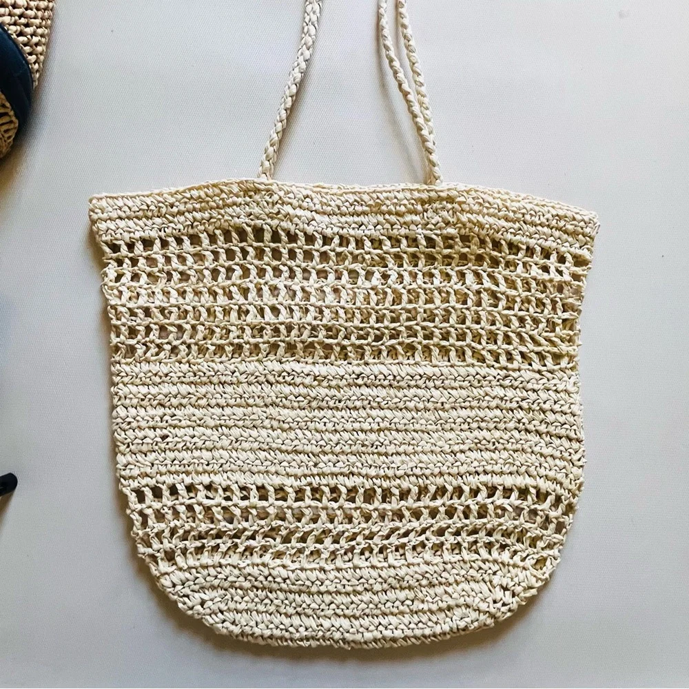H&M Straw Paris Tote Bag - Picture 6 of 6